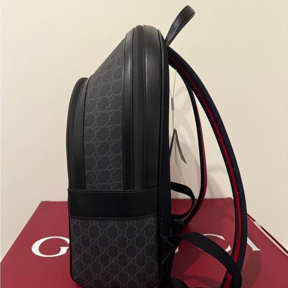 Gucci Black Monogram Backpack - Picture 3 of 8